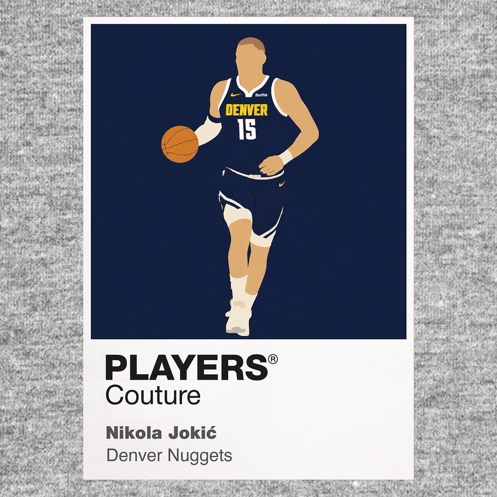 Nikola Jokic Nuggets Basketball Icon Frame Men's T-Shirt