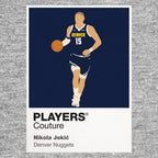 Nikola Jokic Nuggets Basketball Icon Frame Men's T-Shirt