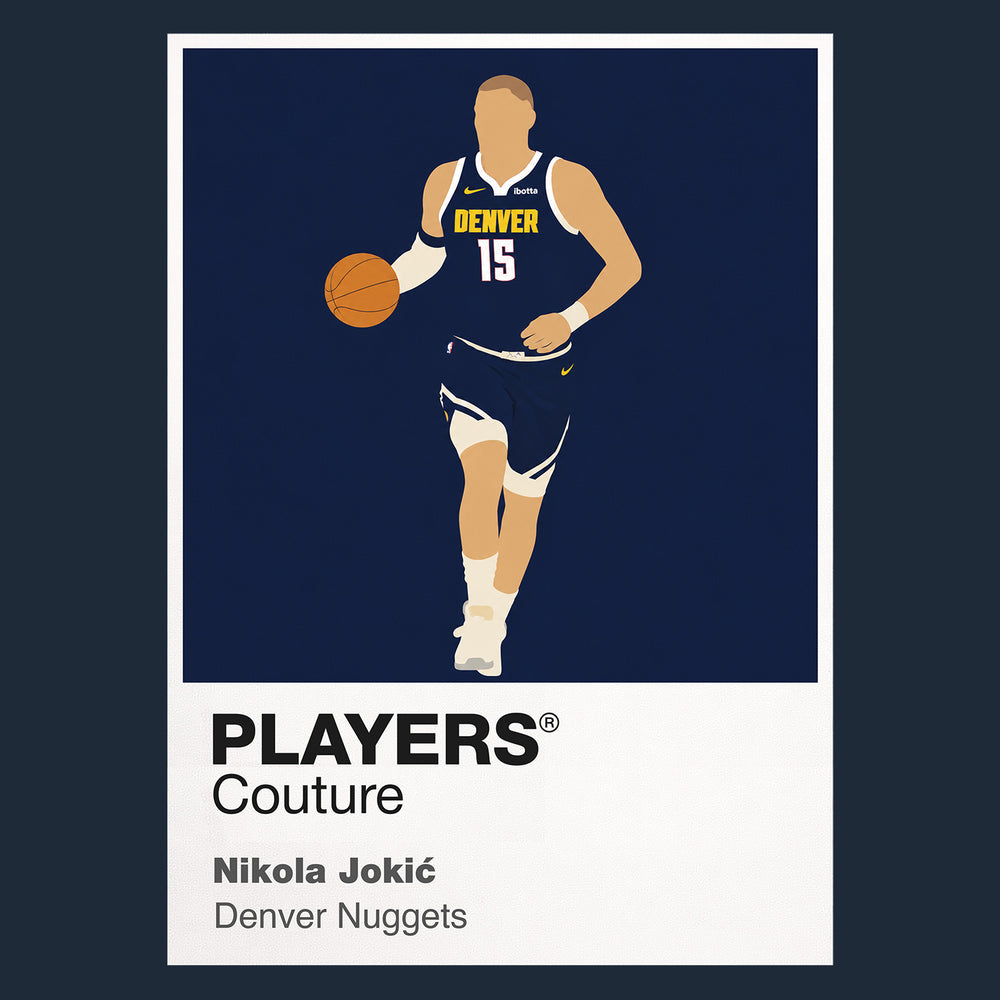 Nikola Jokic Nuggets Basketball Icon Frame Men's T-Shirt
