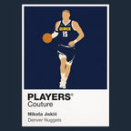 Nikola Jokic Nuggets Basketball Icon Frame Men's T-Shirt