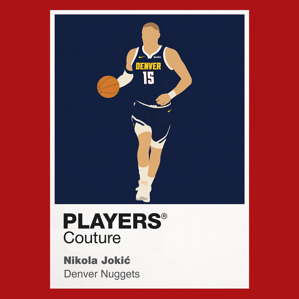 Nikola Jokic Nuggets Basketball Icon Frame Men's T-Shirt