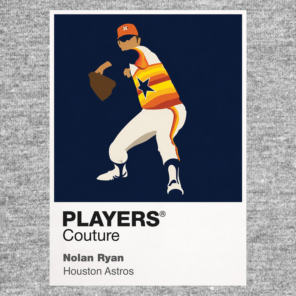 Nolan Ryan Astros Baseball Icon Frame Men's T-Shirt