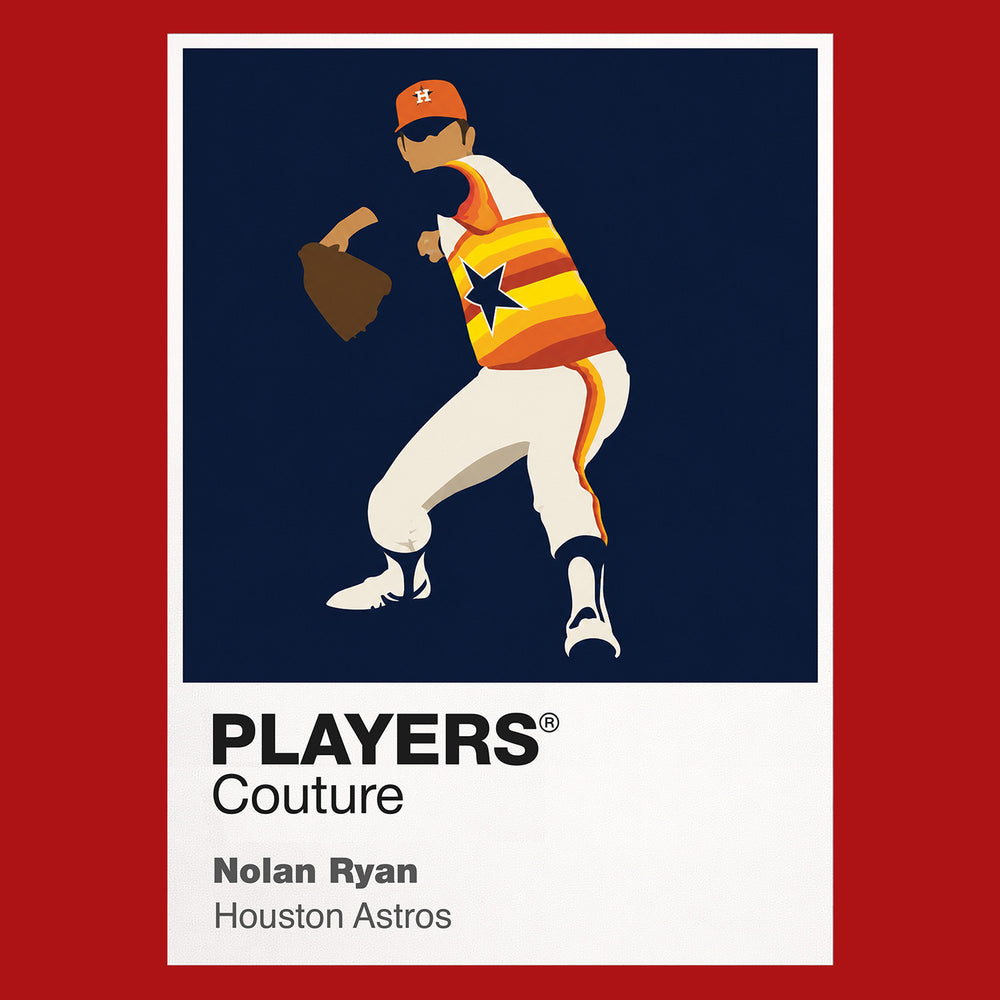 Nolan Ryan Astros Baseball Icon Frame Men's T-Shirt