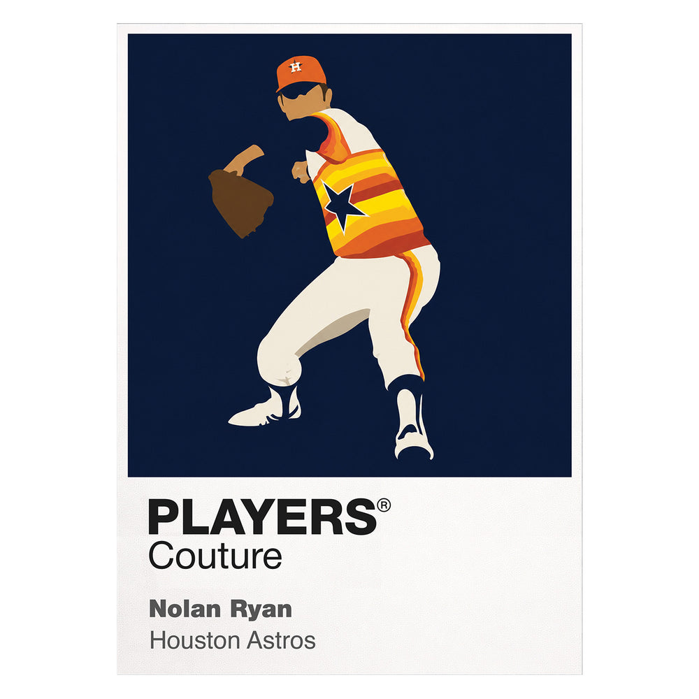 Nolan Ryan Astros Baseball Icon Frame Men's T-Shirt