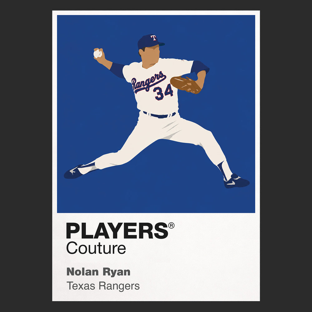 Nolan Ryan Rangers Baseball Icon Frame Men's Hoodie