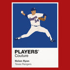 Nolan Ryan Rangers Baseball Icon Frame Men's T-Shirt
