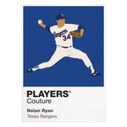 Nolan Ryan Rangers Baseball Icon Frame Men's T-Shirt