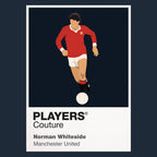 Norman Whiteside Manchester United Men's T-Shirt - Navy