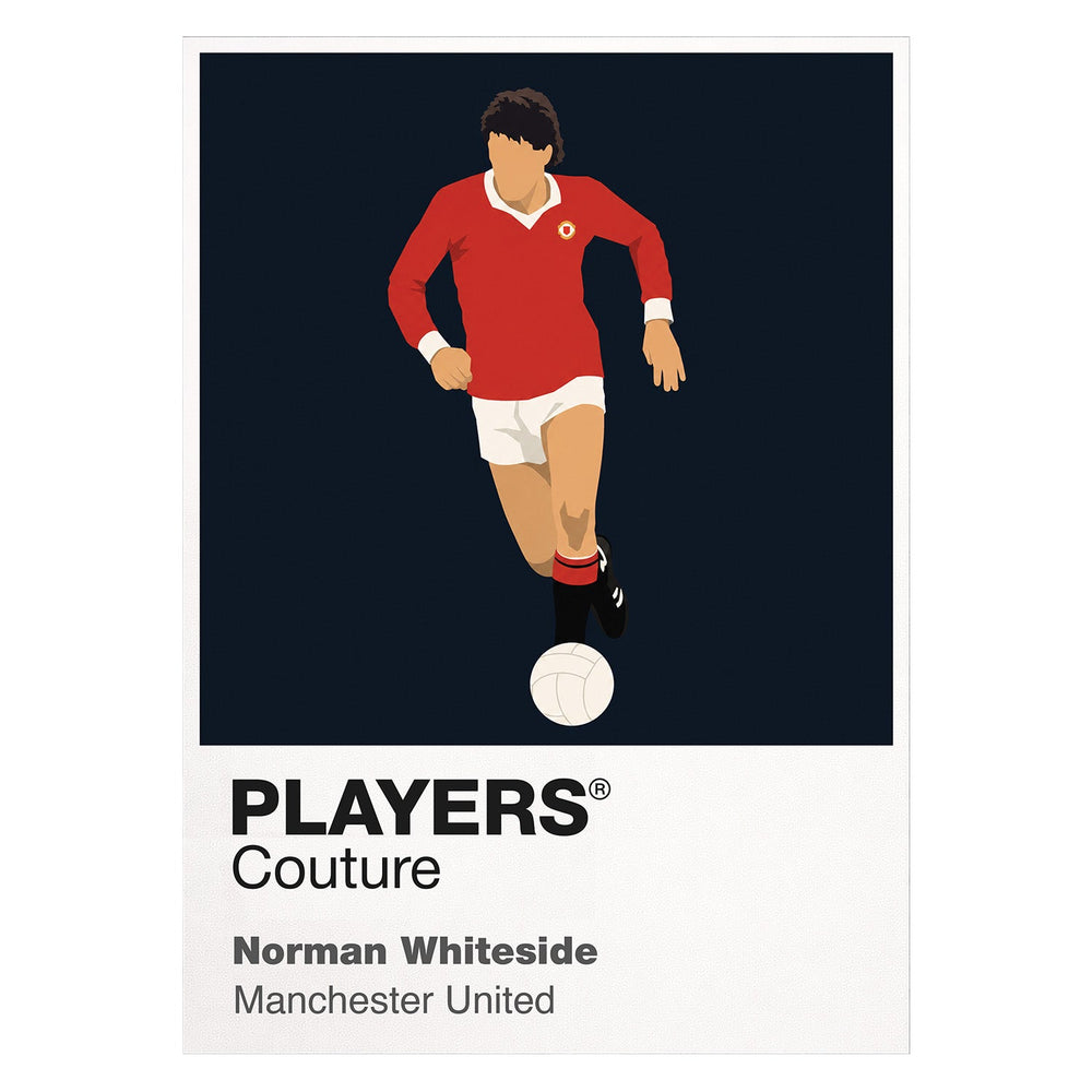Norman Whiteside Manchester United Men's T-Shirt - White