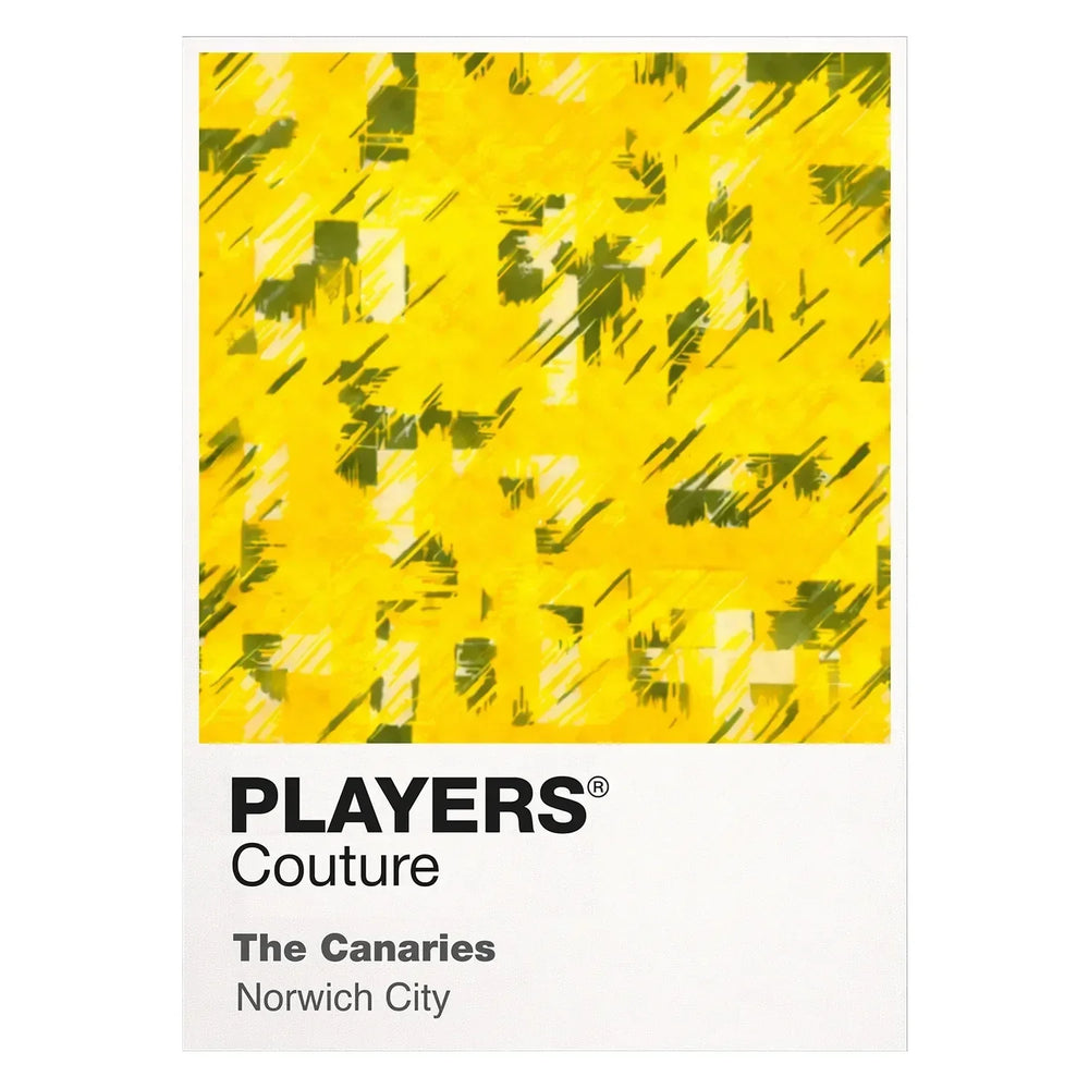Norwich City Classic Football Shirt Colours Frame Men's T-Shirt – white close-up detail shot of the Norwich City Players