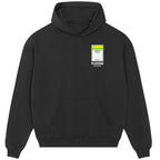Norwich City Monopoly Card hoodie – grey men's hoodie with black Norwich City Monopoly Card letters and Players Couture logo
