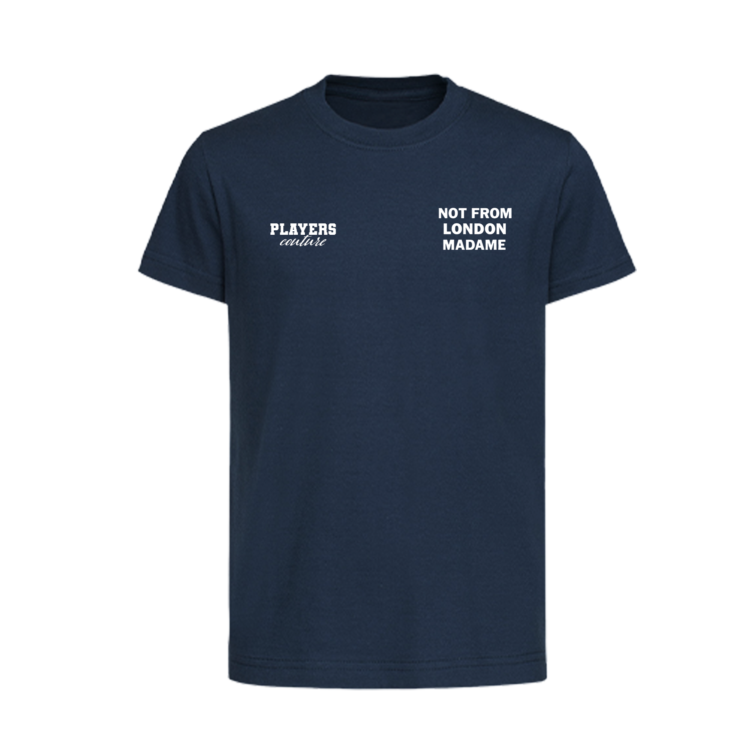 Not From London Madame Logo Players Couture Kids T-Shirt Navy