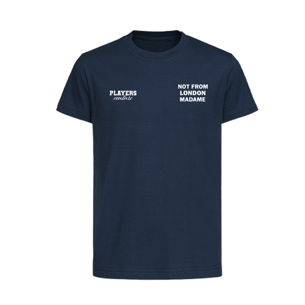 Not From London Madame Logo Players Couture Kids T-Shirt Navy