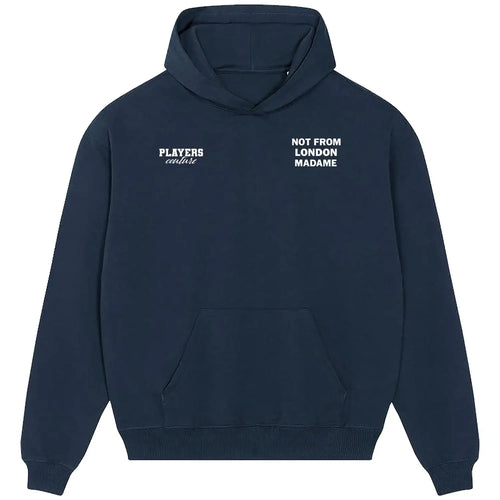 Not From London Madame Logo Players Couture Men's Casual Hoodie Navy