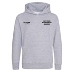 Not From Manchester Madame hoodie – grey kids' hoodie featuring the Not From Manchester Madame Players Couture logo