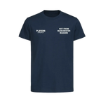 Not From Manchester Madame t-shirt – navy kids' t-shirt featuring the Not From Manchester Madame Players Couture logo