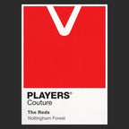 Nottingham Forest Classic Football Shirt Colours Frame Men's T-Shirt – forest close-up detail shot of the Nottingham Forest