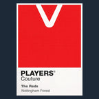Nottingham Forest Classic Football Shirt Colours Frame Men's T-Shirt – forest close-up detail shot of the Nottingham Forest
