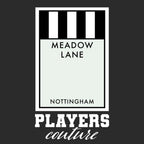 Notts County Monopoly Card hoodie – black men's hoodie with white Notts County Monopoly Card letters and Players Couture