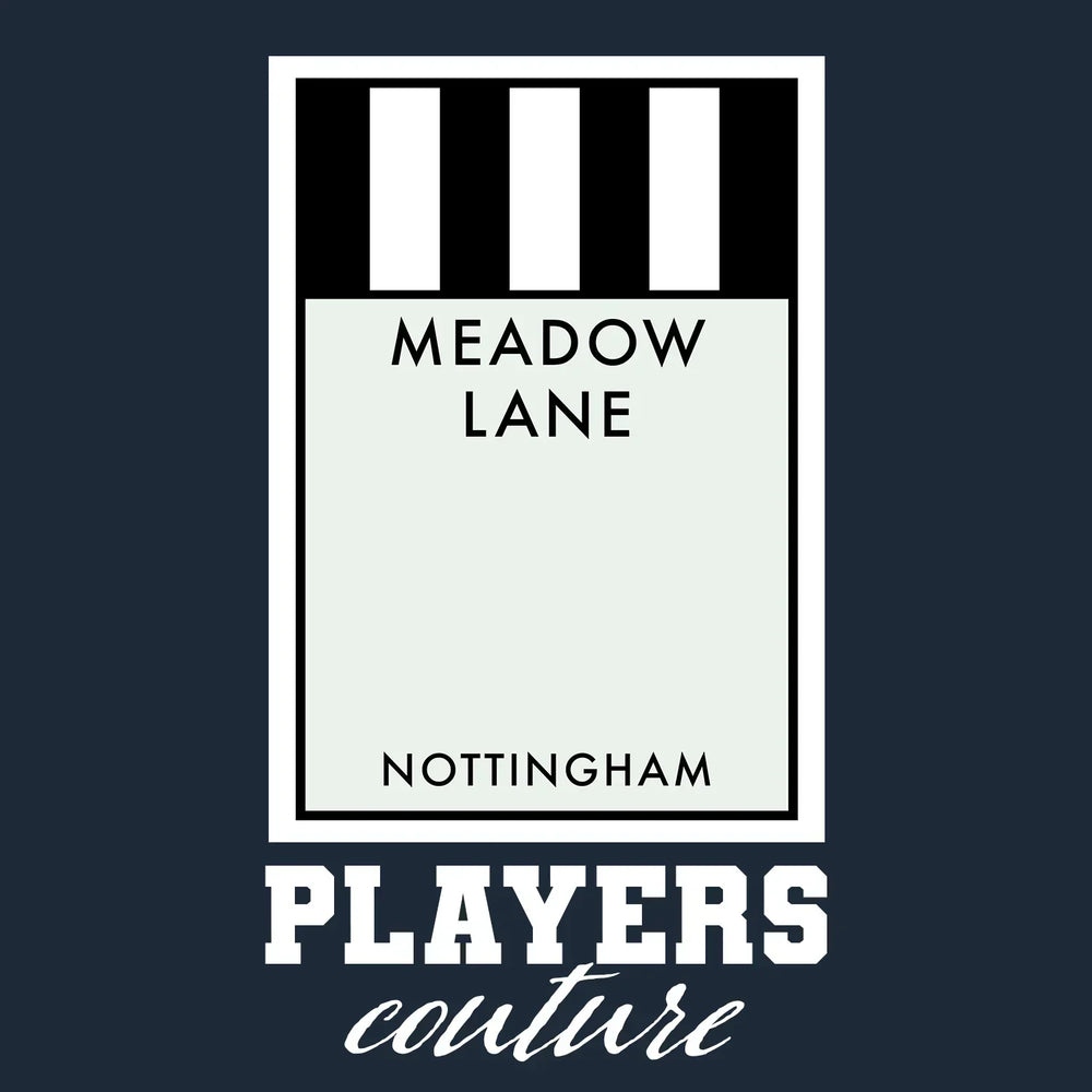 Notts County hoodie – navy men's hoodie with white Notts County letters and Players Couture logo on the chest