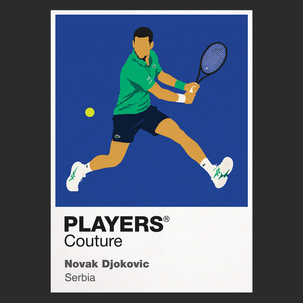 Novak Djokovic Tennis Icon Frame Men's Hoodie