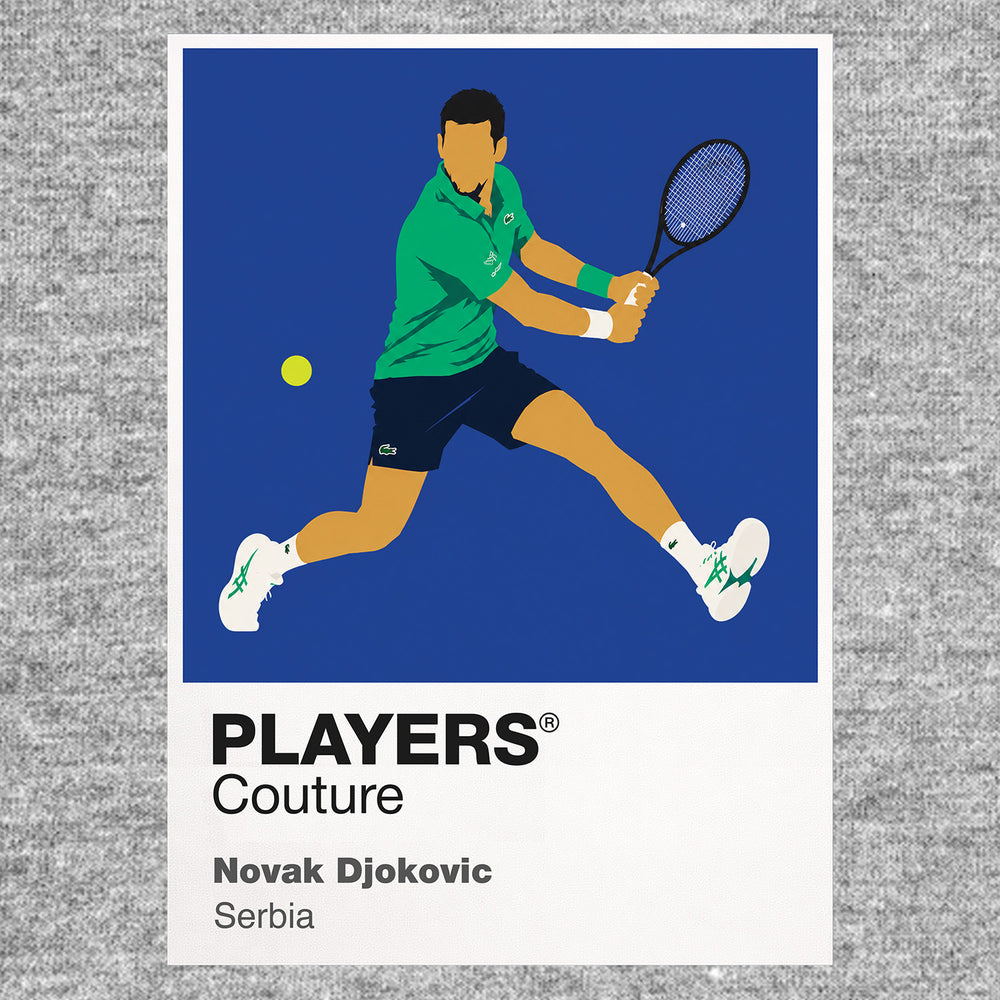 Novak Djokovic Tennis Icon Frame Men's Hoodie