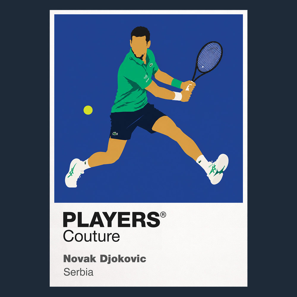 Novak Djokovic Tennis Icon Frame Men's Hoodie