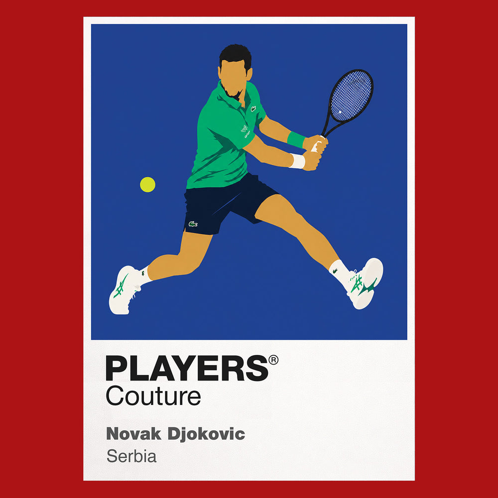 Novak Djokovic Tennis Icon Frame Men's Hoodie