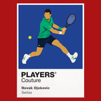 Novak Djokovic Tennis Icon Frame Men's T-Shirt