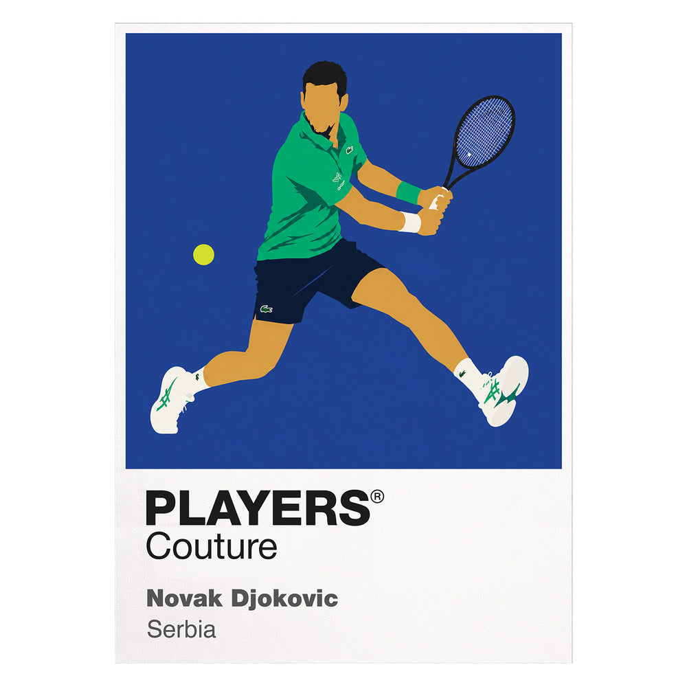 Novak Djokovic Tennis Icon Frame Men's Hoodie