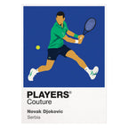 Novak Djokovic Tennis Icon Frame Men's T-Shirt