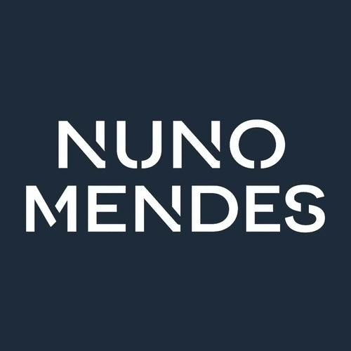 Nuno Mendes Logo Men's T-Shirt – close-up detail shot of the Nuno Mendes Players Couture logo design