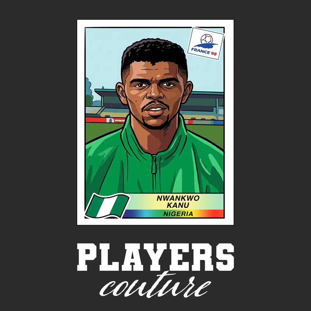 Nwankwo Kanu World Cup Sticker Men's Hoodie – nwanko kanu black Players Couture design