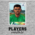 Nwankwo Kanu World Cup Sticker Kids T-Shirt – nwanko kanu grey Players Couture design