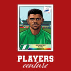 Nwankwo Kanu World Cup Sticker Kids T-Shirt – nwanko kanu red Players Couture design