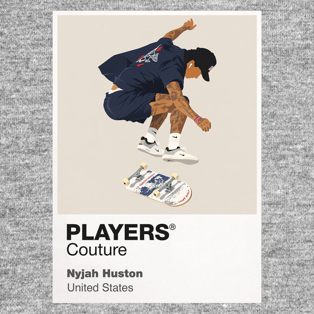 Nyjah Huston Men's T-Shirt - Grey