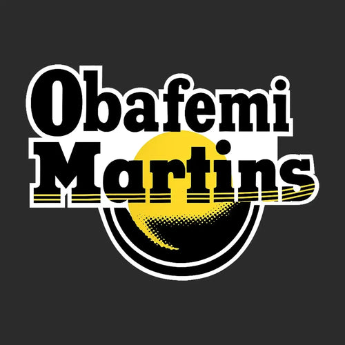 Obafemi Martins Logo Men's Hoodie – black close-up detail shot of the Obafemi Martins Players Couture logo design