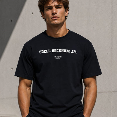 Odell Beckham Jr. Men's T-Shirt — lifestyle photo, Black t-shirt