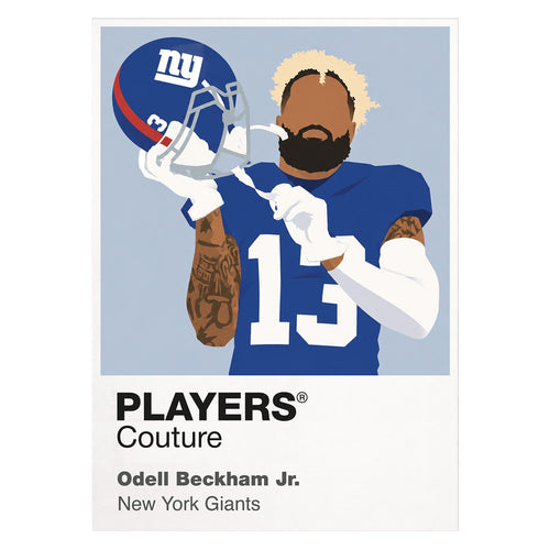 Odell Beckham Jr New York Giants white Icon Frame artwork detail