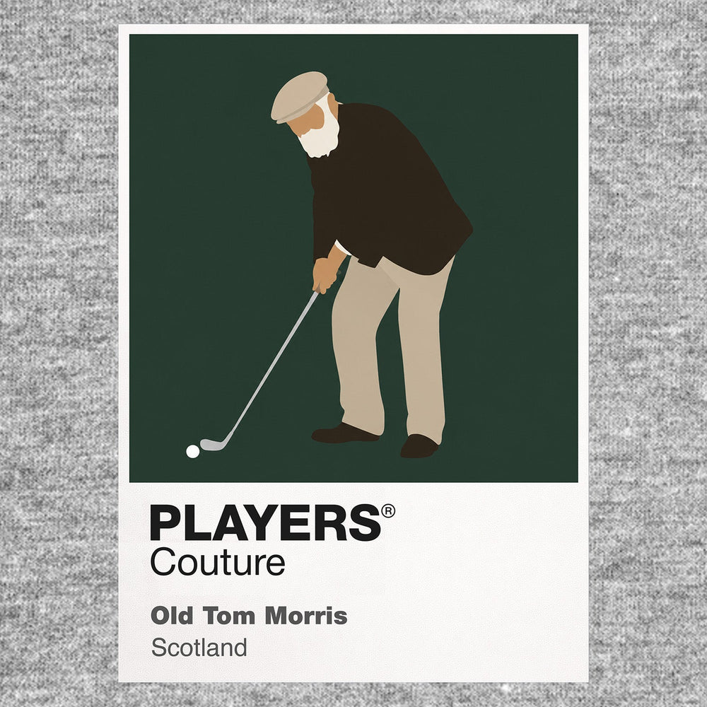 Old Tom Morris Golf Icon Frame Men's Polo Shirt