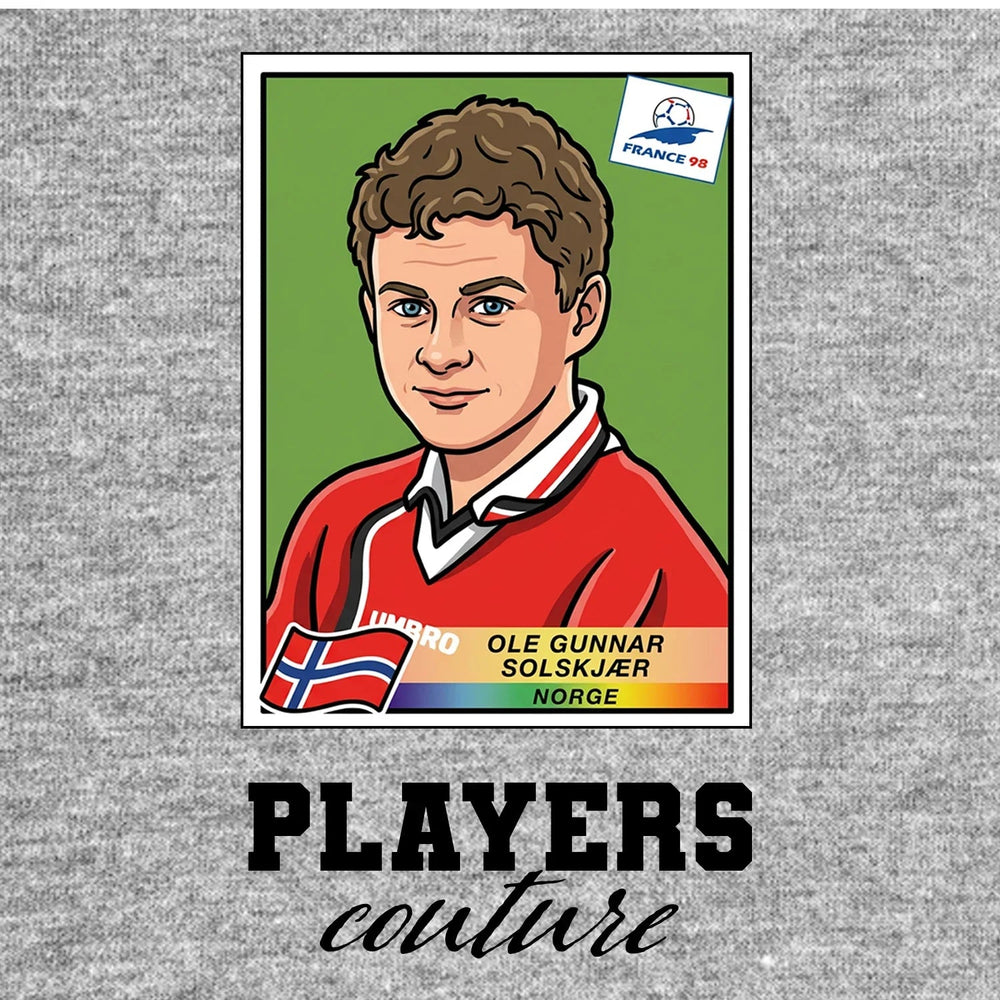 Ole Gunnar Solskjaer World Cup Sticker Men's Hoodie – ole gunnar solskjaer grey Players Couture design