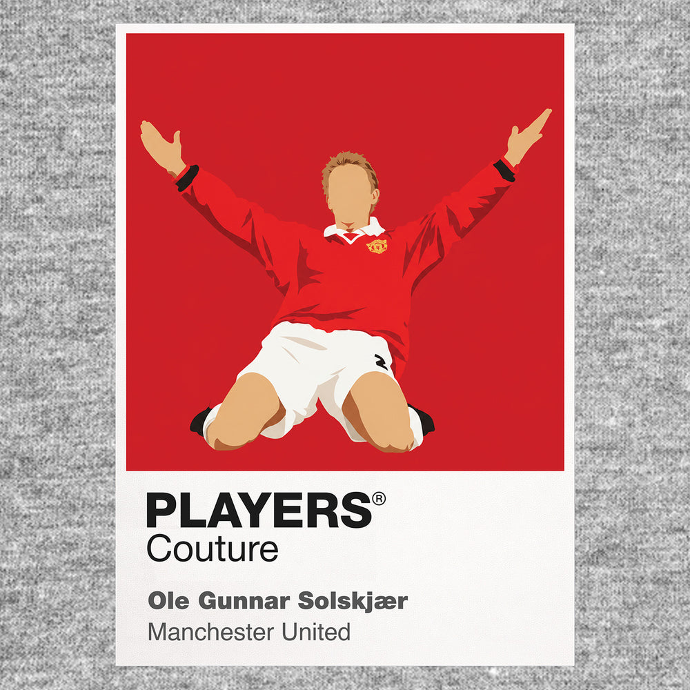 Ole Gunnar Solskjaer Manchester United Icon Frame — Gray