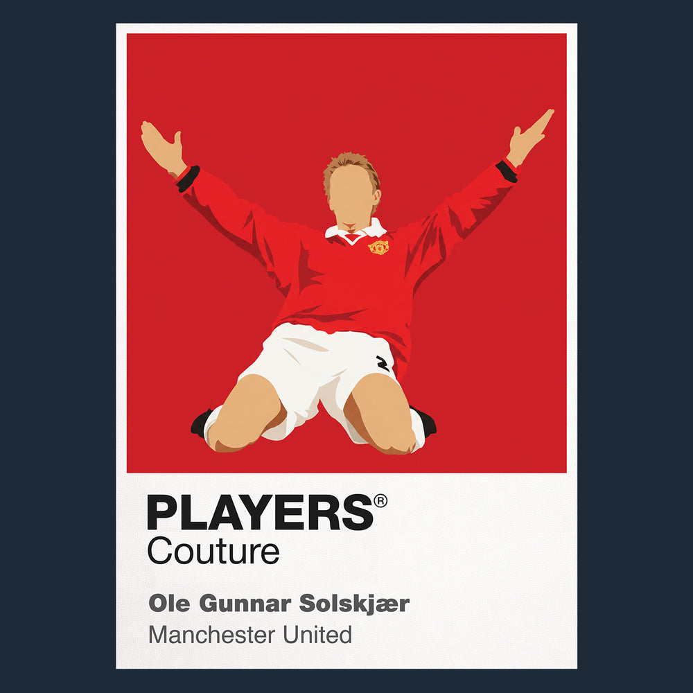 Ole Gunnar Solskjaer Manchester United Icon Frame — Navy