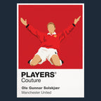 Ole Gunnar Solskjaer Manchester United Icon Frame — Navy