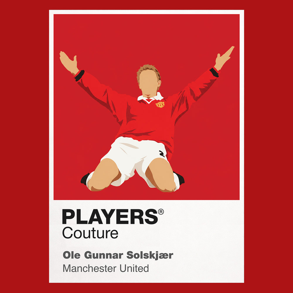 Ole Gunnar Solskjaer Manchester United Icon Frame — Red