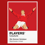 Ole Gunnar Solskjaer Manchester United Icon Frame — Red