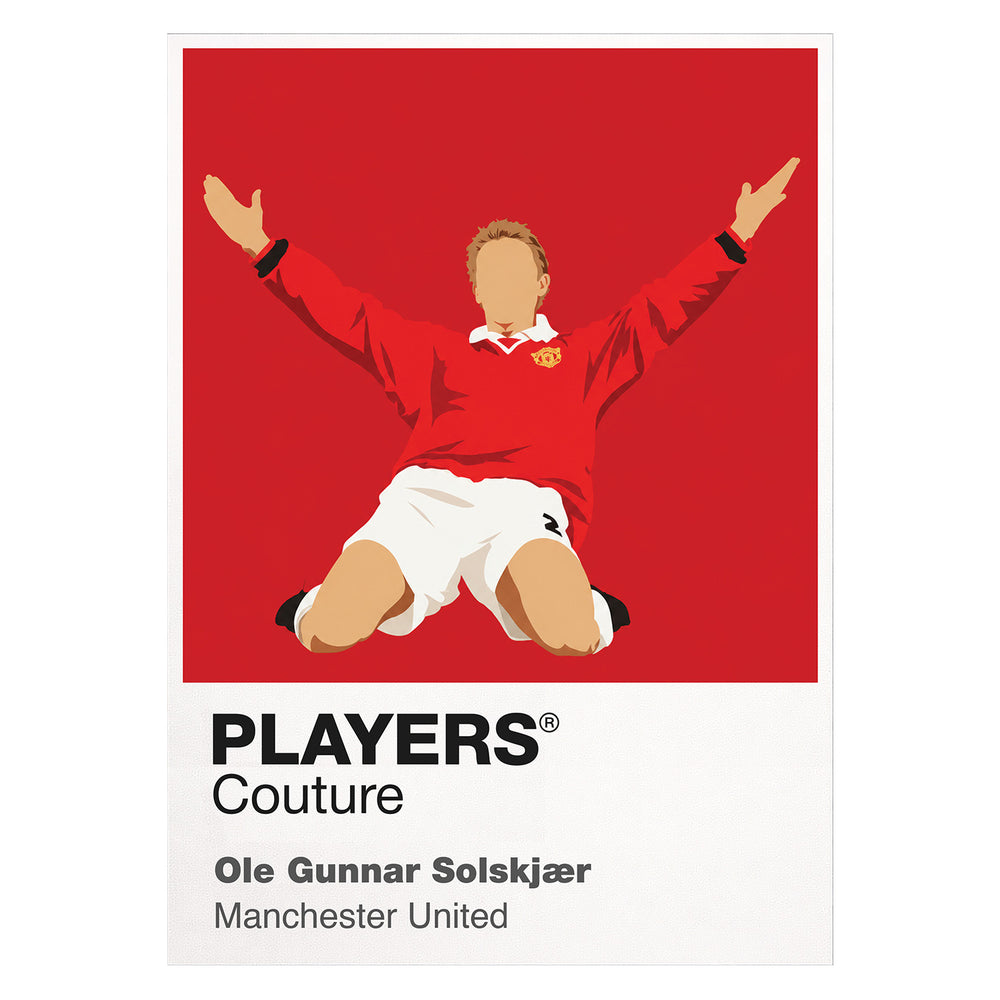 Ole Gunnar Solskjaer Manchester United Icon Frame — White