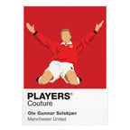 Ole Gunnar Solskjaer Manchester United Icon Frame — White