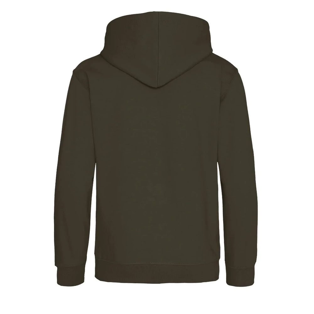 Essentials Collection hoodie – green kids' hoodie with white Essentials Collection letters and Players Couture logo on the