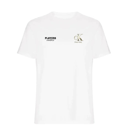 Oliver Kahn t-shirt – white men's t-shirt featuring the Oliver Kahn Players Couture logo